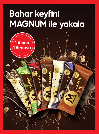 Magnum Çeşitlerinde 1 Alana 1 Bedava