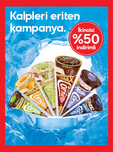 Cornetto Disc Çeşitlerinde 2. Ürüne %50 İndirim