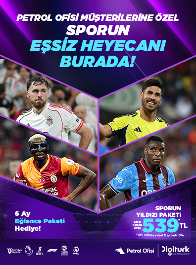 Digiturk'ten Sporun Yıldızı Kutulu Paket + Eğlence Paketi Avantajı!
