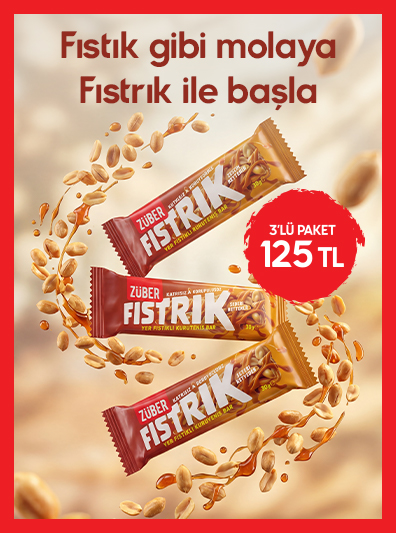 Züber Fıstrık 3lü Paket 150 TL yerine 125 TL