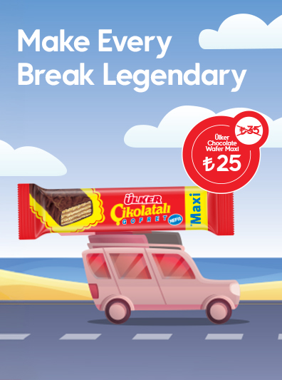 Ulker Cikolatali Gofret Maxi 25 TL Instead Of 35 TL