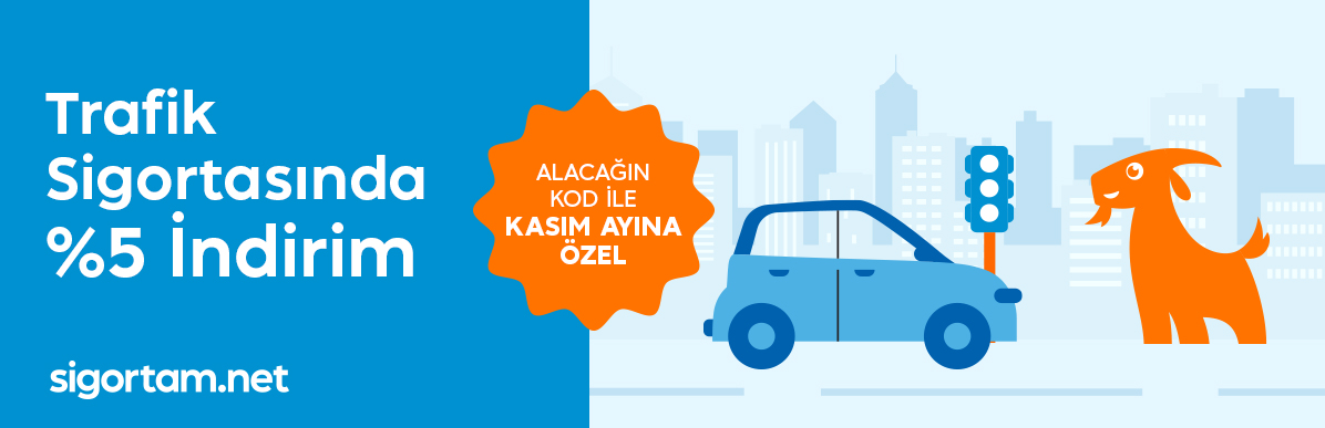 Sigortam.net Trafik Sigortası’nda %5 İndirim