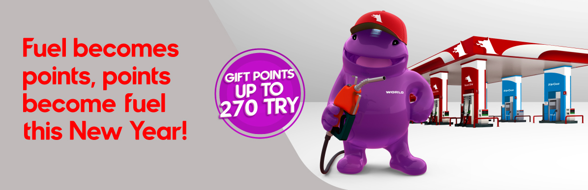 Up to 270 TRY Points with Yapı Kredi World 