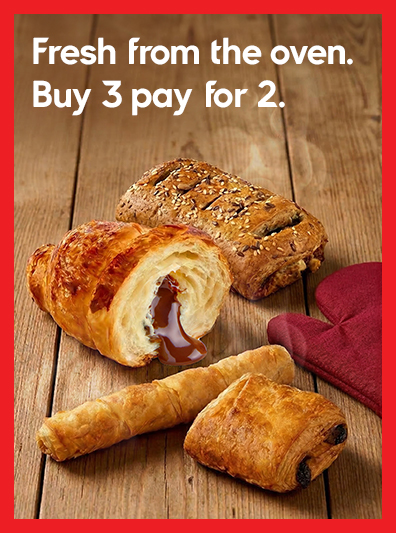 Buy 3, Pay for 2 on Bakery Product
